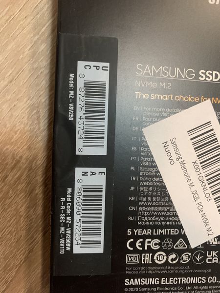Sigilat SSD M.2 Samsung SSD 980 250GB 500GB Nou!