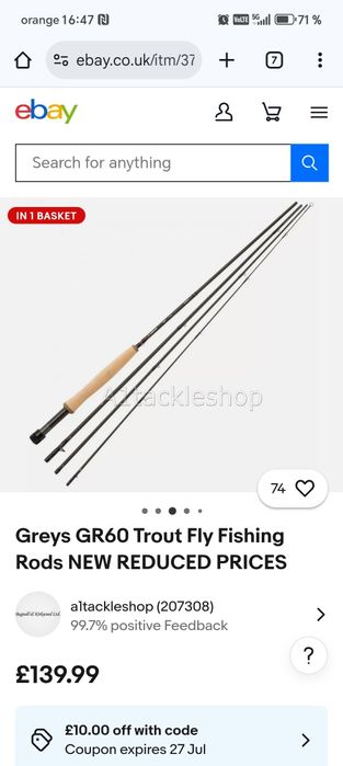 Bat fly Greys toreon plus mulineta