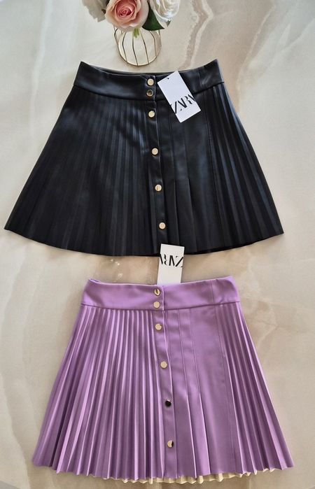 Кожени поли "Zara"