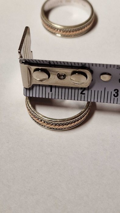 Set 2 verighete inele aur alb galben roz Teilor ENCHARM 9gr 14k 585