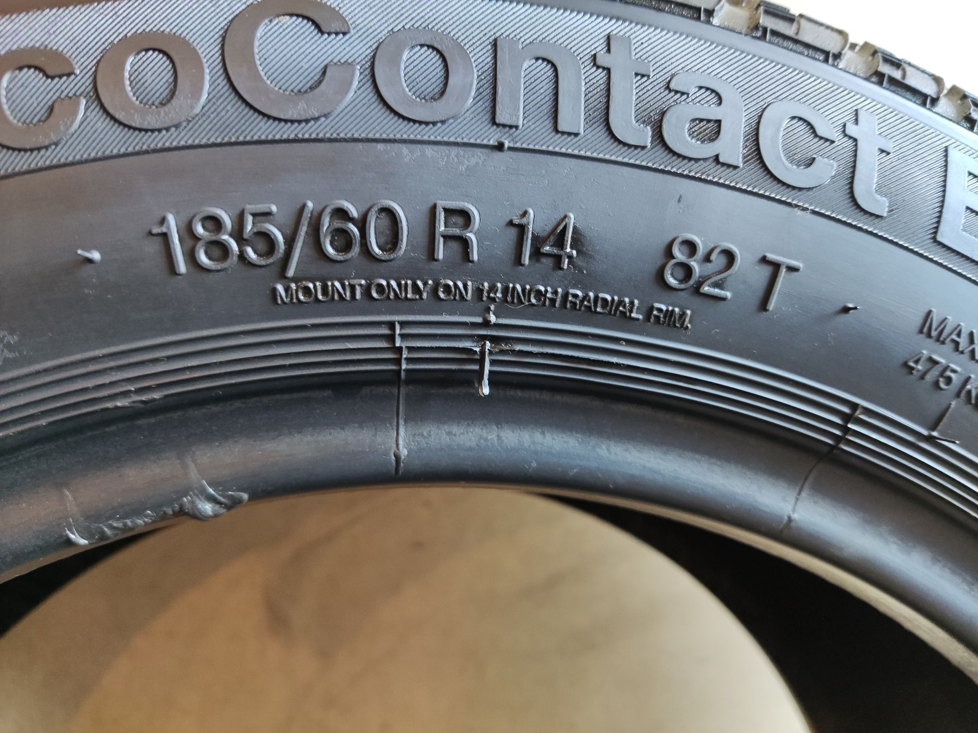 1бр лятна гума 185/60/14 Continental 8.2mm грайфер
Нова гума от резерв