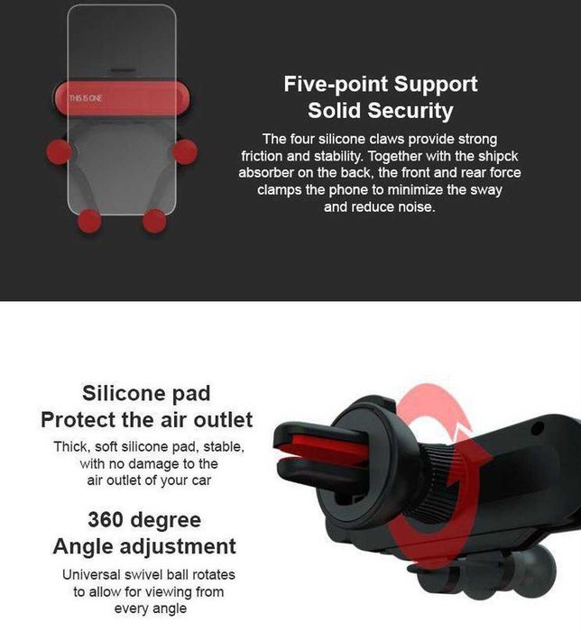 Holder / Suport auto pentru telefon, nou