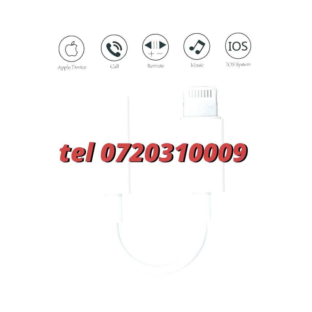 Adaptor Casti Audio Lightning  Jack Pentru Iphone