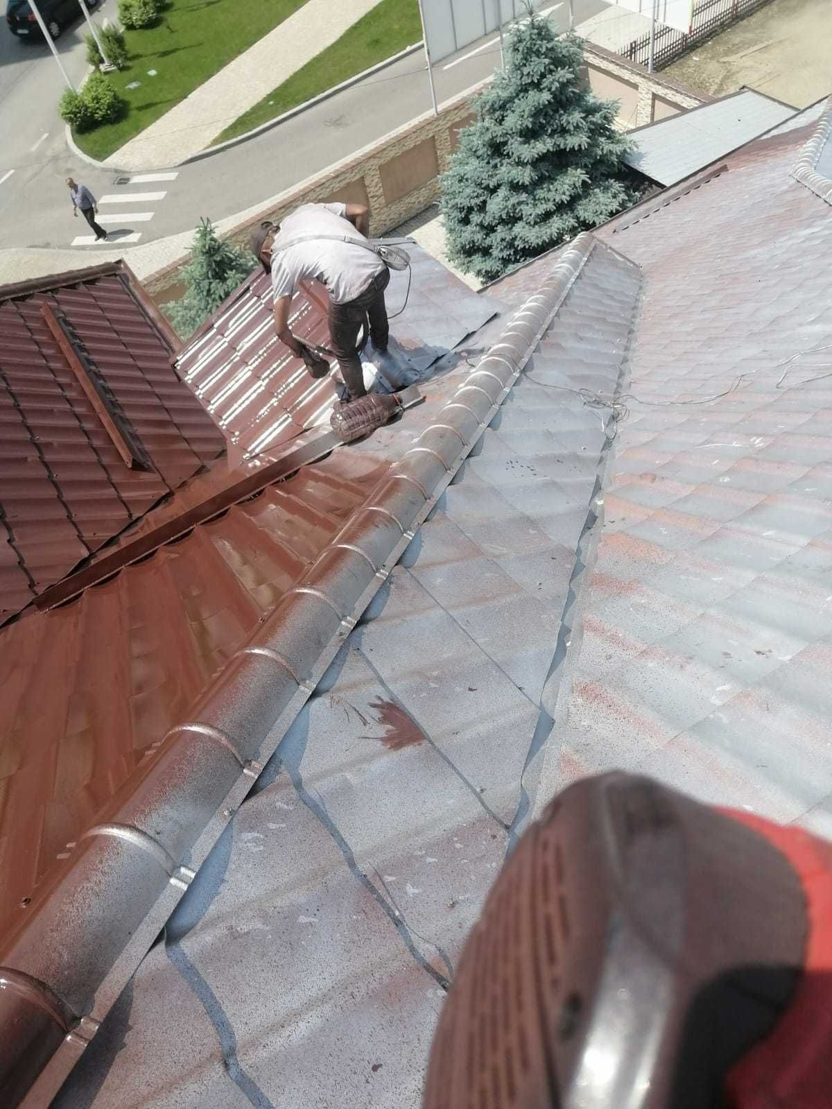 Vopsitor la tabla pe acoperis la casa, blocuri si alte suprafete