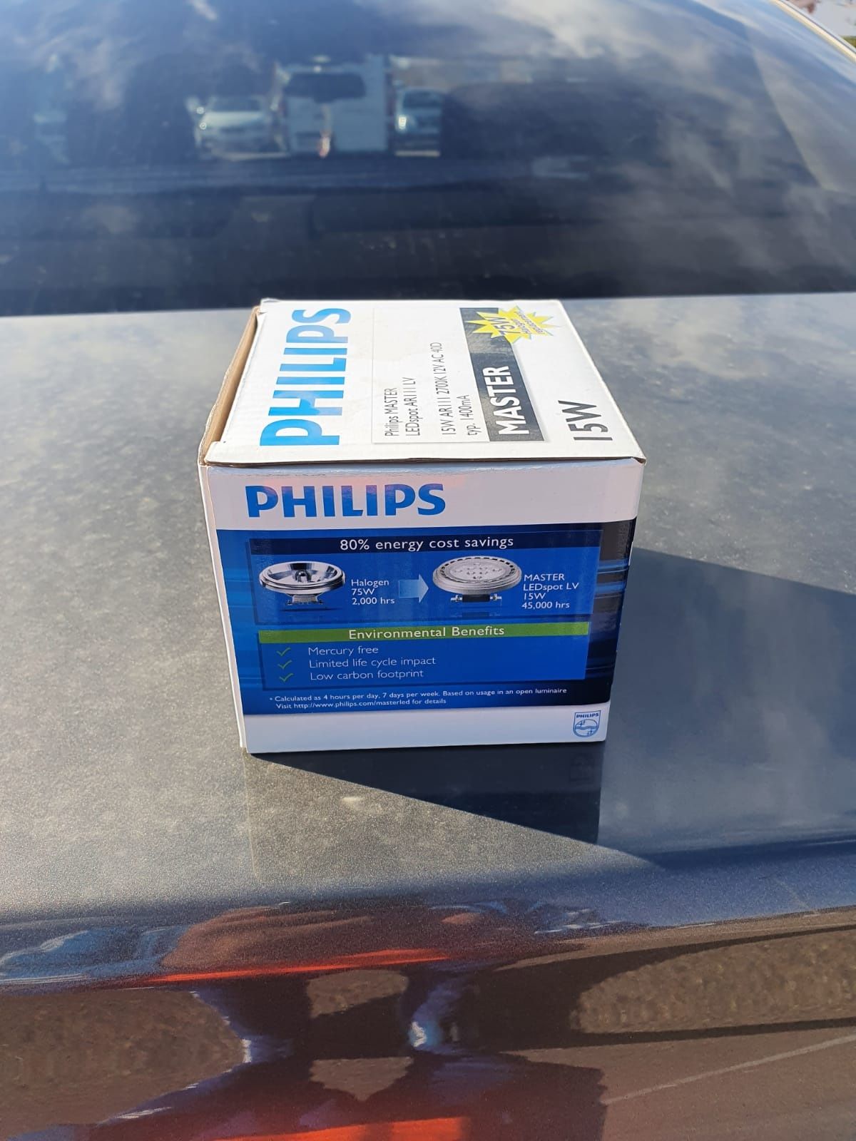 Димираща LED лампа Philips ar111 LED 15W 2700K