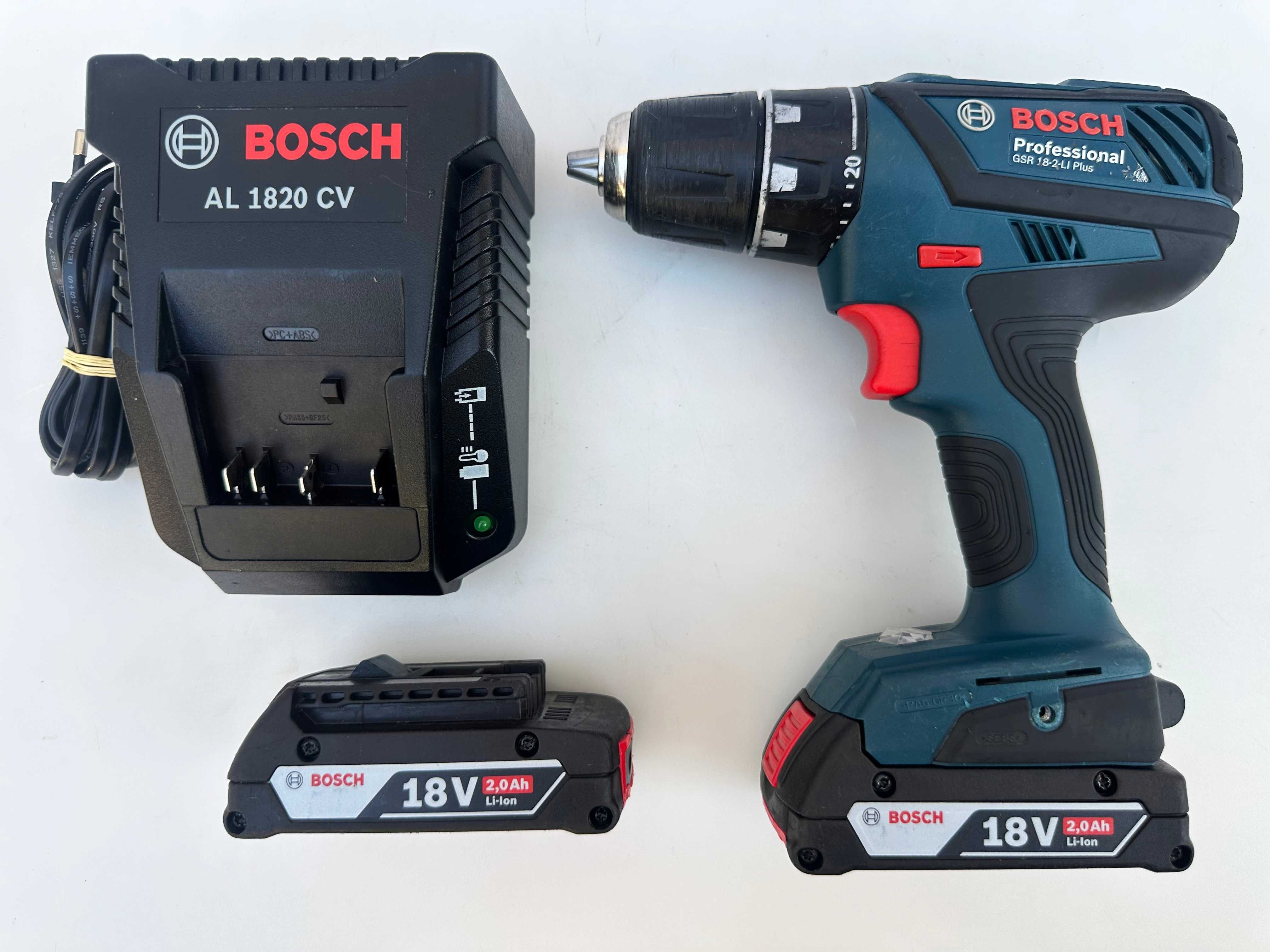 Bosch GSR 18V-2-Li Plus - Акумулаторен винтоверт комплект