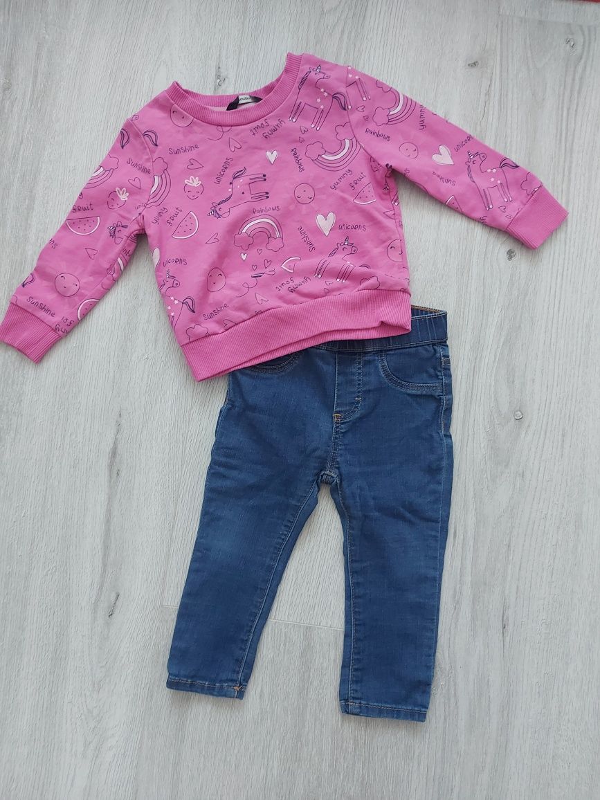 Bluza george ,blugi h&m ,80