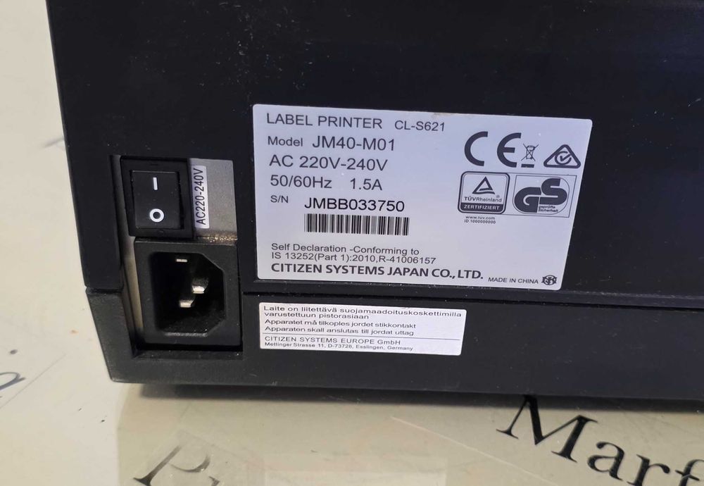 Imprimanta etichete Citizen CL-S621, TT, 203 DPI, USB, serial