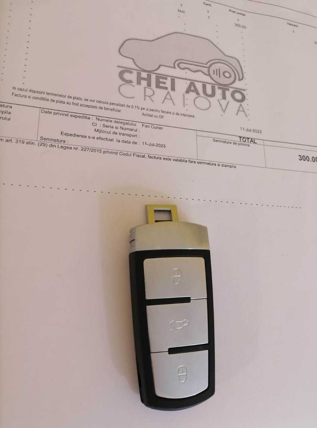 Cheie Noua Keyless ID46 Programabila Volkswagen Vw Passat B6 B7 CC