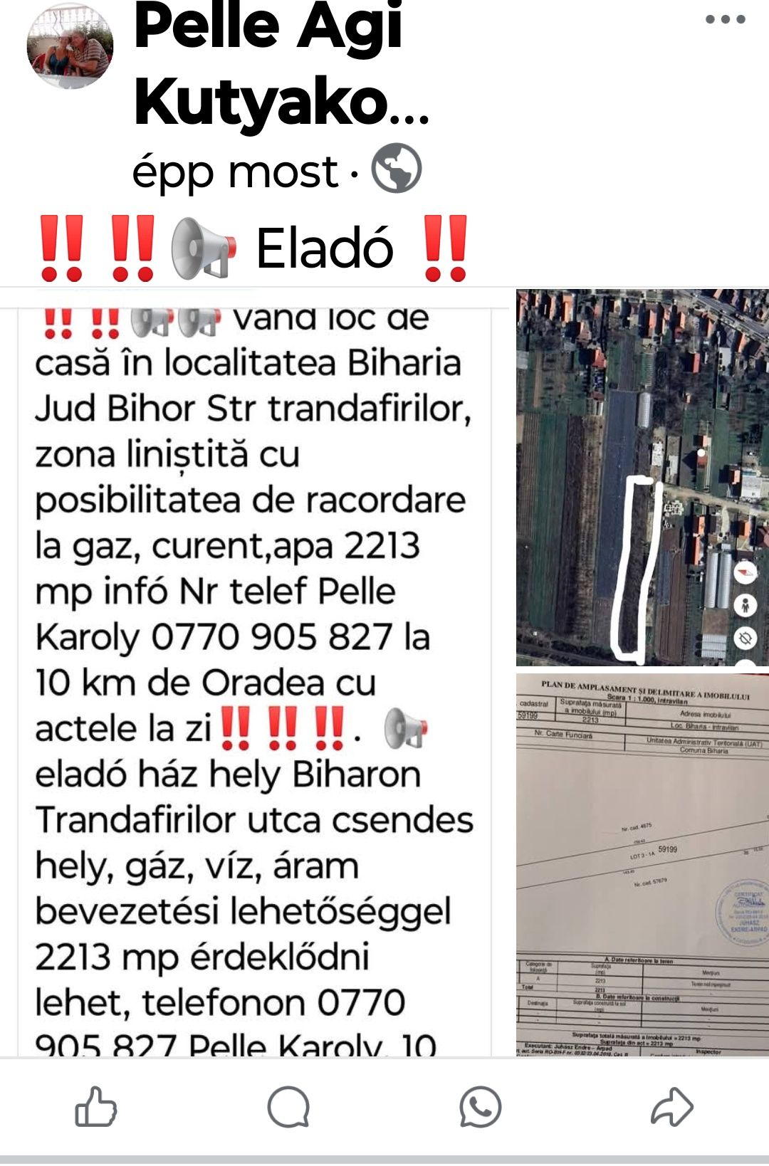 Vând loc de casă