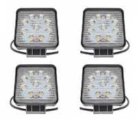 Set 4 proiectoare led patrate de 27 w alimentare 12-24v