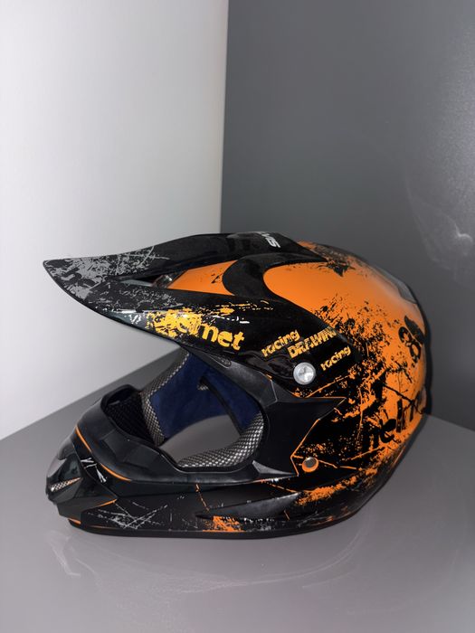 Cască full fece portocalie