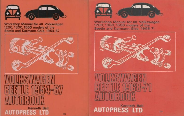 Manual auto Haynes VW Transporter 1968-90, Autobooks Beetle 1954-2000