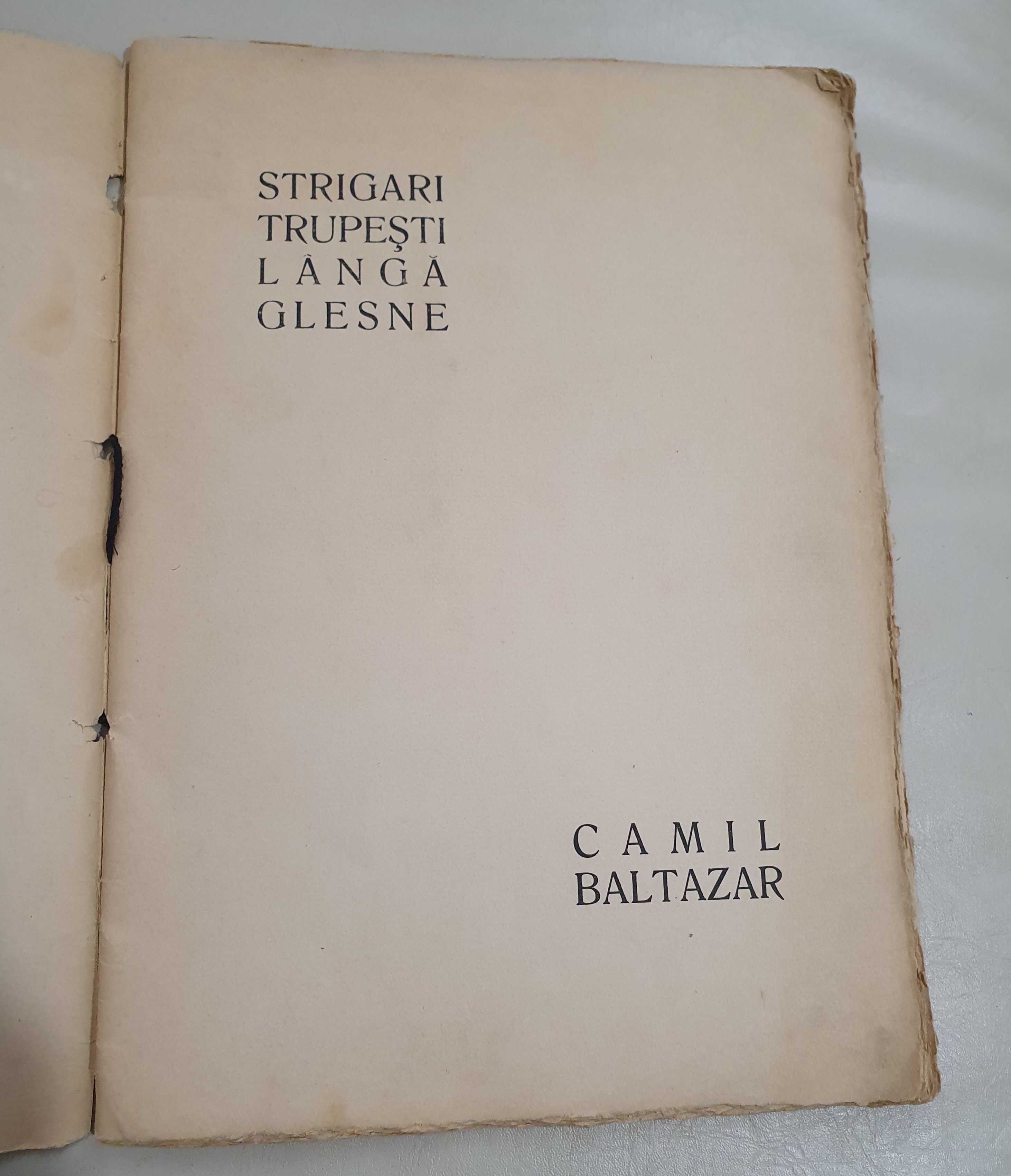 Strigări trupești lângă glezne - Camil Baltazar - Poeme erotice - 1926