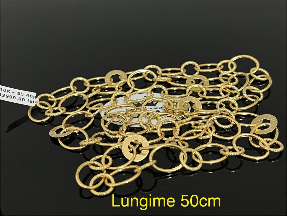 Bijuteria Royal CB : Colier damă aur 18K 35,46gr lungime 50cm
