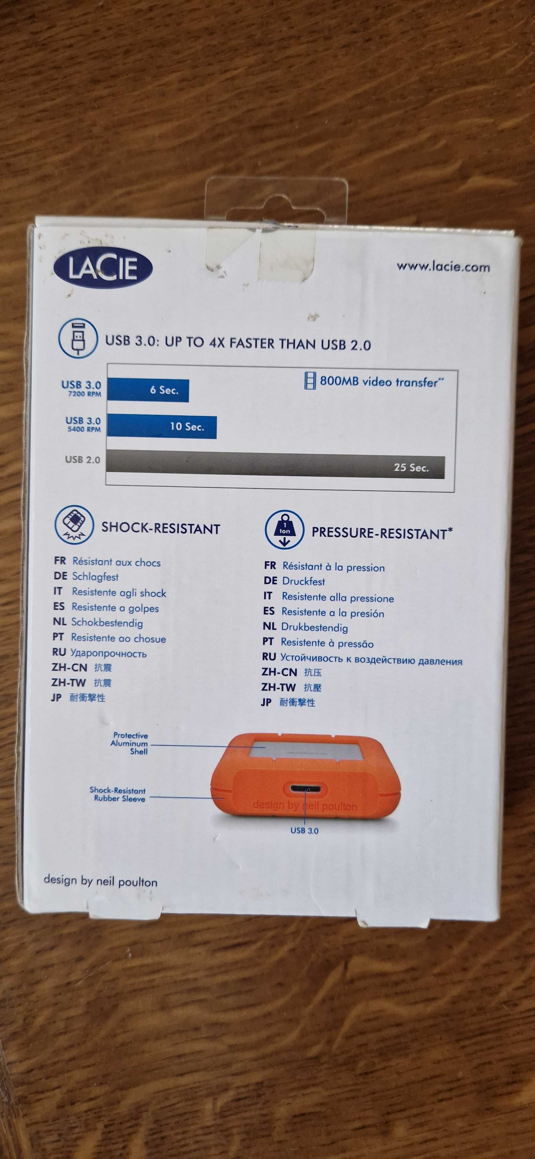 Хард диск HDD Lacie RUGGED mini 4TB 1300 MB/s