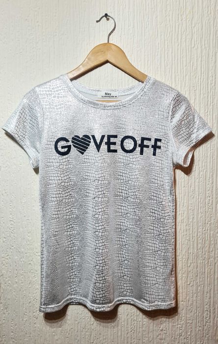 Дамска тениска металик лъскава