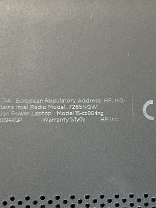 Laptop Gaming HP Pavilion i7 7700HQ; 16 GB RAM; SSD 512 GB