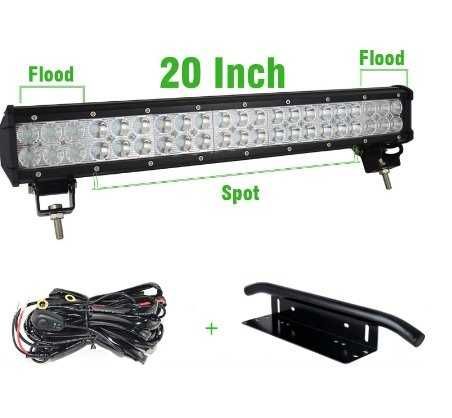 led bar cu braket numar spot si flood