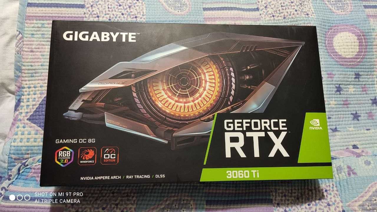 Продам свою видеокарту Gigabyte RTX 3060 Ti, состояние отличное