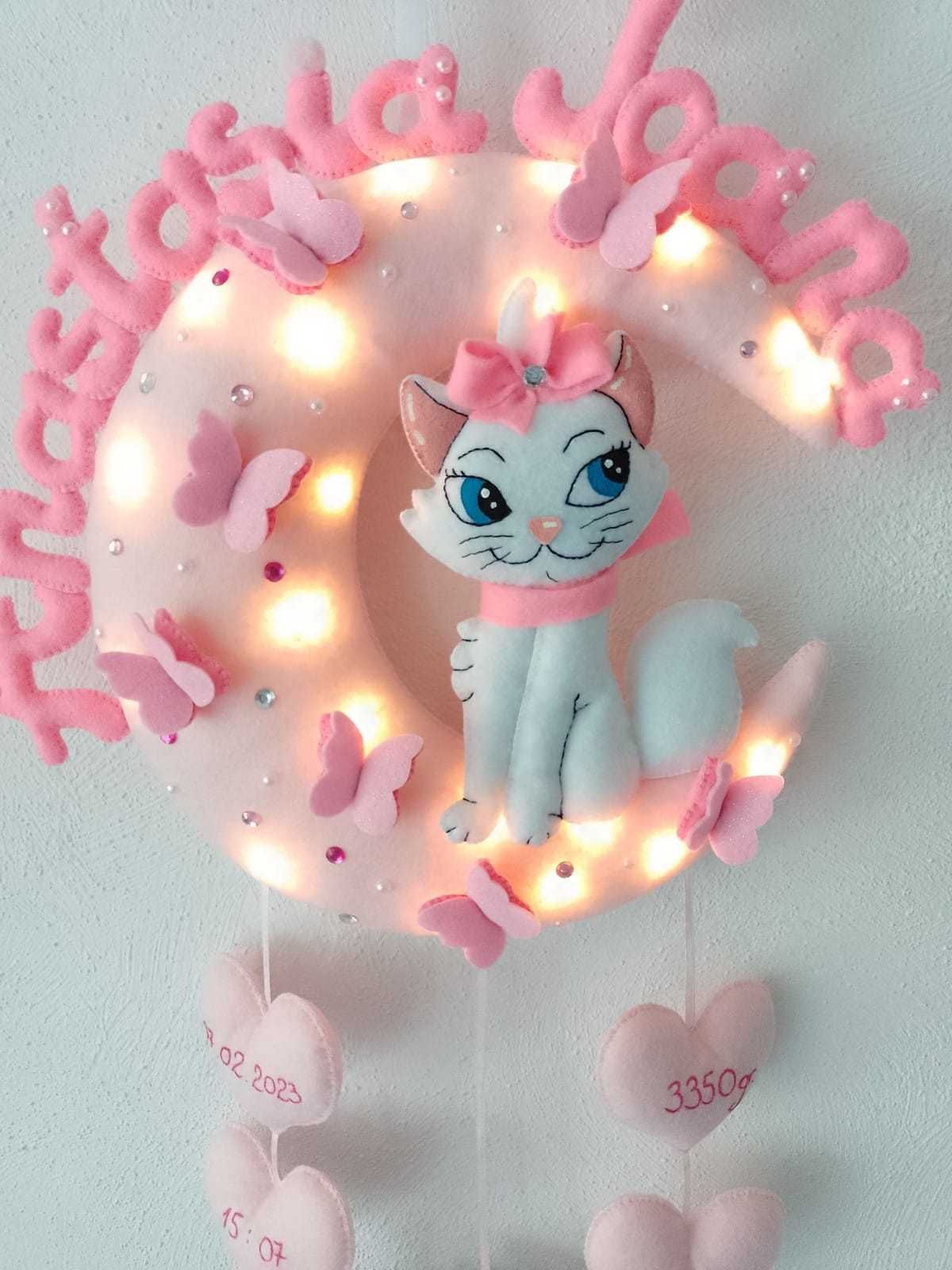 Decoratiune LED handmade personalizata cu Minnou