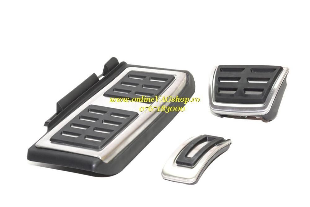 Set pedale inox + Footrest transmisie automata DSG VW Passat B8, Skoda