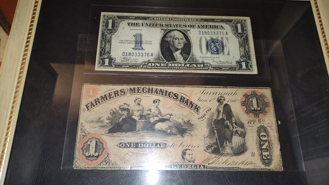 Bancnota One Dollar 1860 - Georgia - autentică