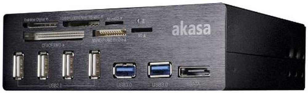 Vand Cititor Card-uri + USB 3.0 Hub pt PC Akasa AK-HC-05BKV2 la 100lei