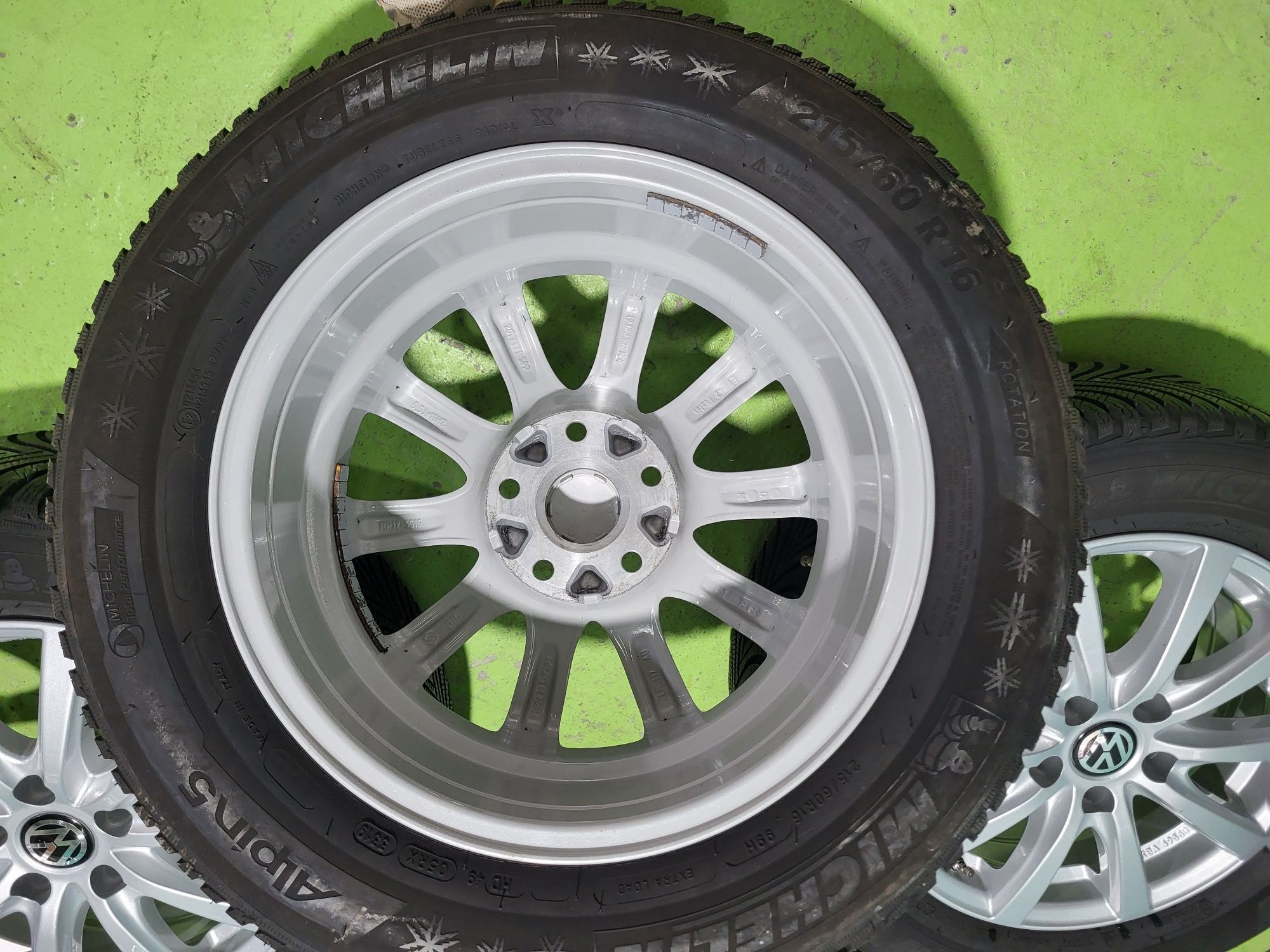 16 5x112 Vw Passat Touran Caddy Skoda 5х112 215/60/16 Michelin