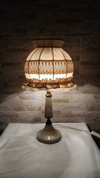 Голяма стара мраморна лампа - нощна лампа - 1970 година