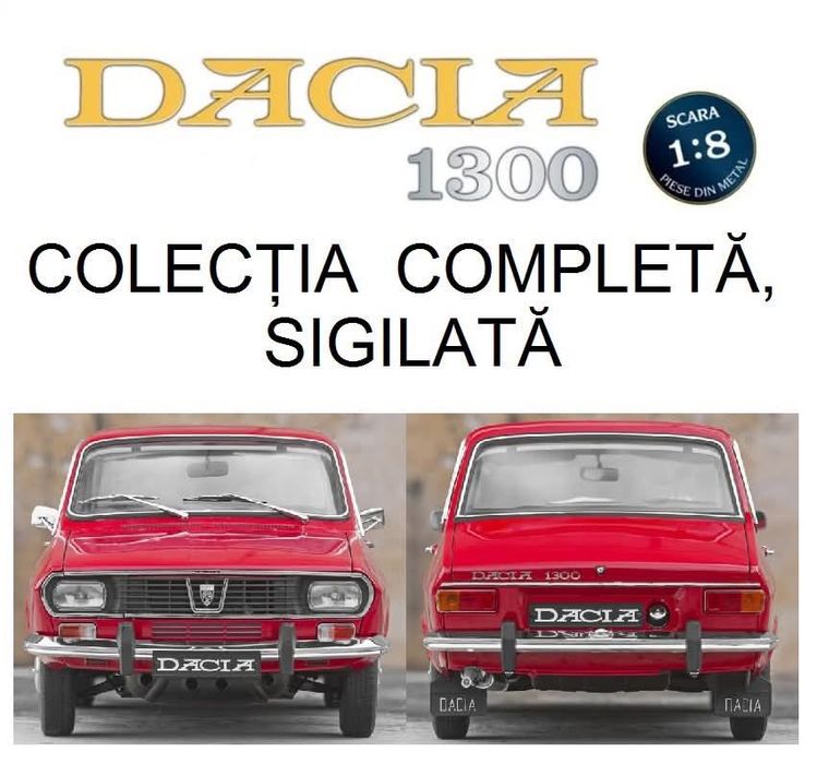 Macheta Dacia 1300 scara 1:8, colectia completă