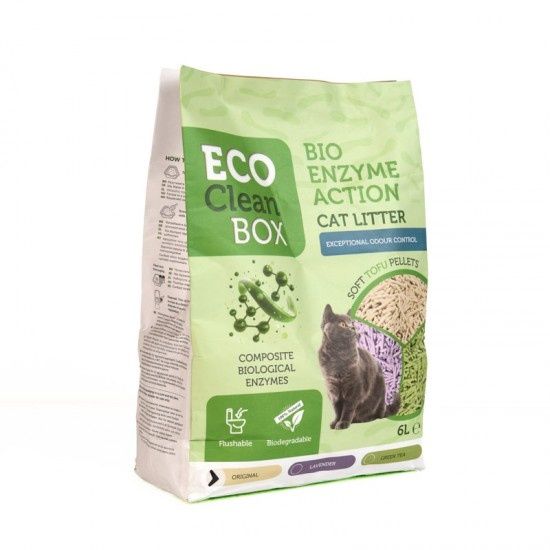 Eco Clean Box Tofu - натурална котешка тоалетна лавандула
E