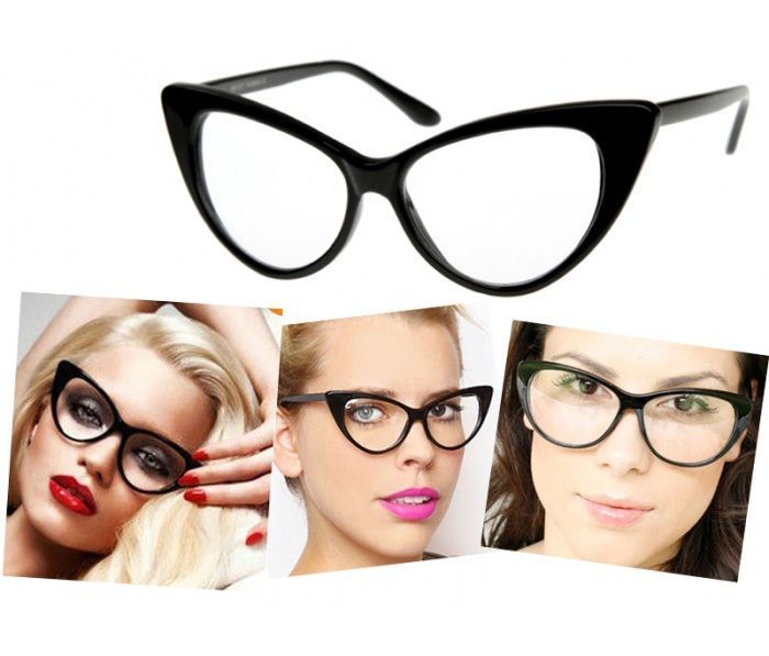 ТOM FORD дамски очила котешко око стъкла без диоптър защита UV400