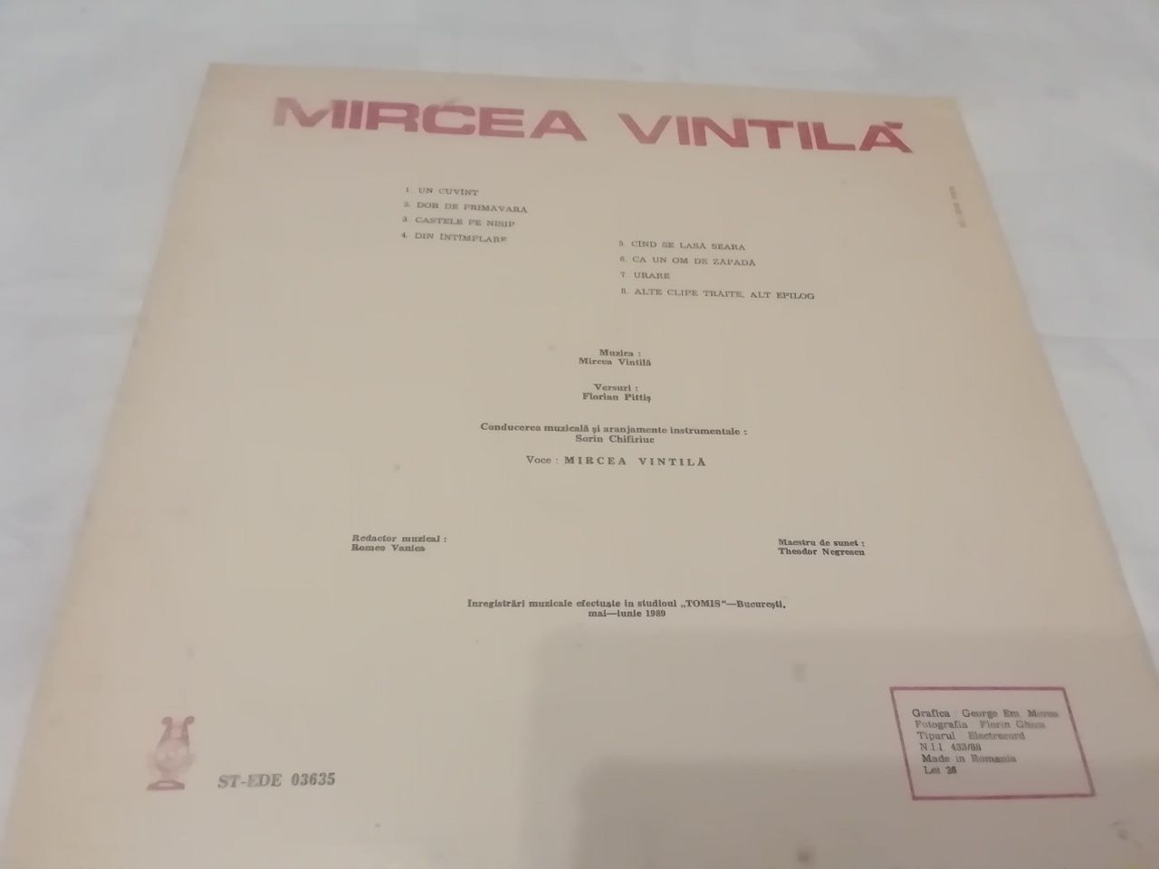 Vinil Adrian Paunescu "totusi ,iubirea" / Mircea Vintila