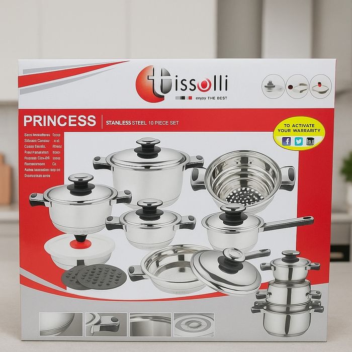 Комплект съдове за готвене Tissolli 16 Pc Princess