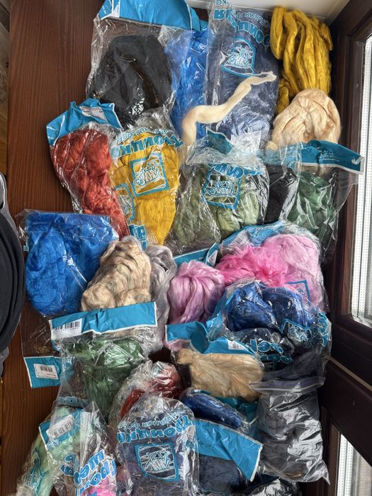 Шерсть доя валяния, вискоза троицкая