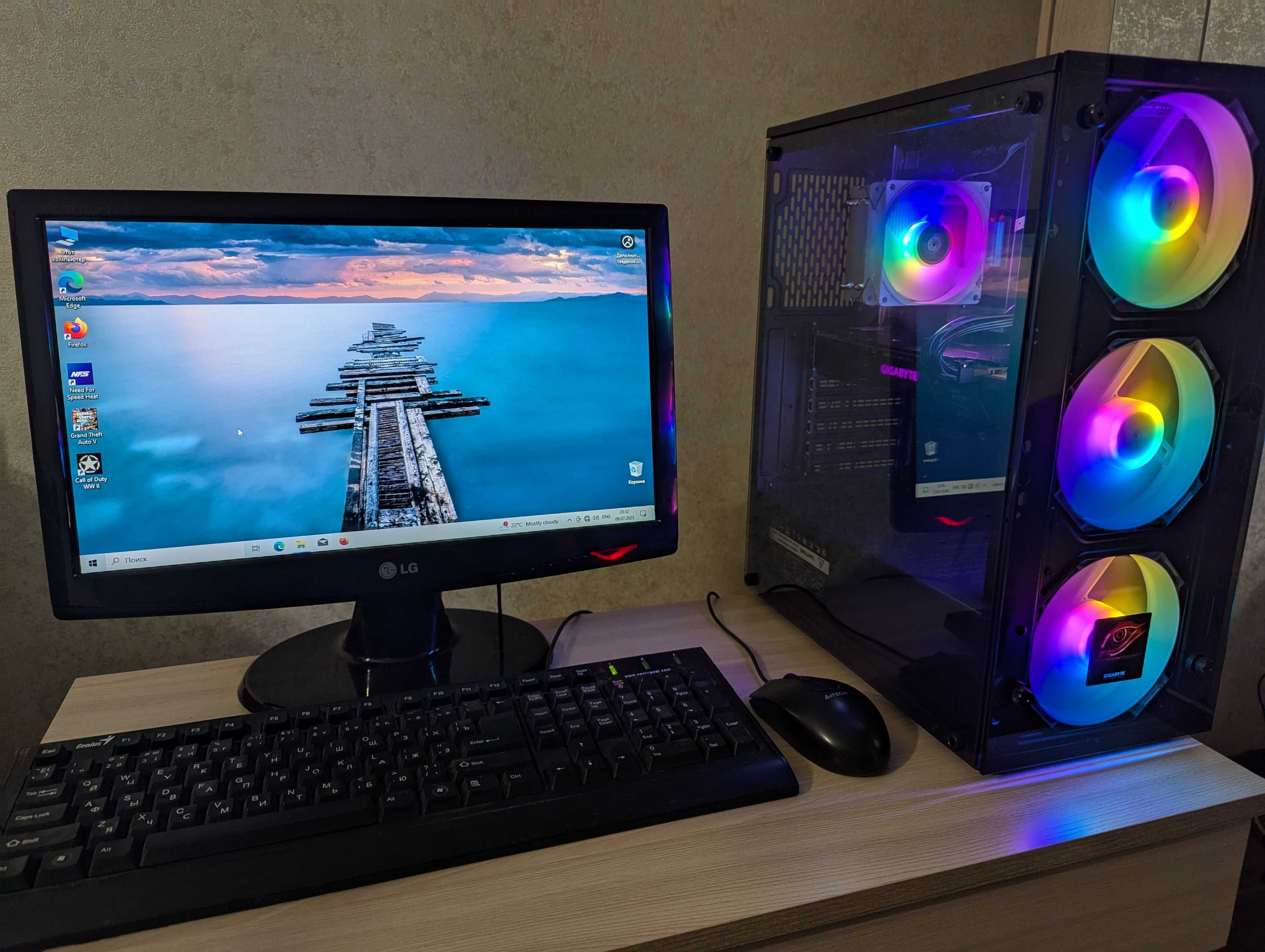 Игровой компьютер Core I5 10400F + GTX 1070 8Gb