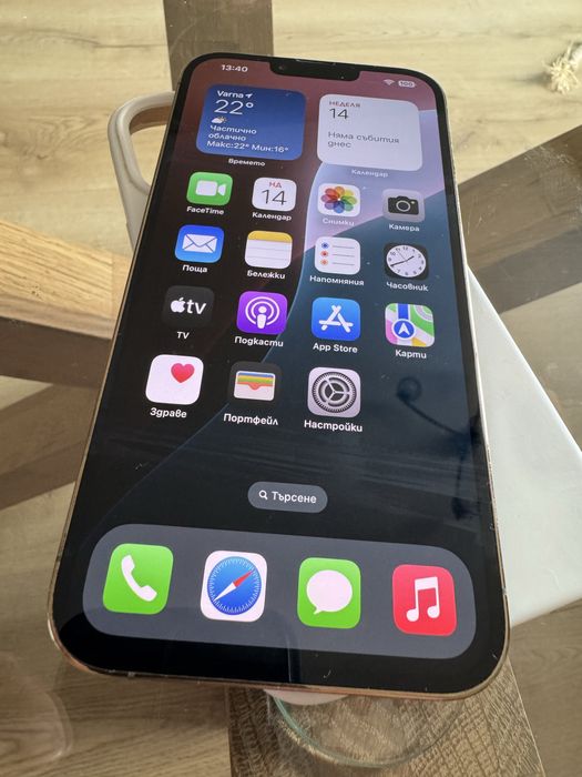 iPhone 13 Pro max Gold 128GB-Перфектен 89% батерия