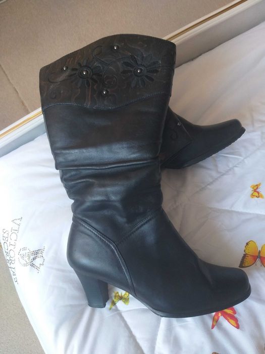 Сапоги зимние  натуральная кожа