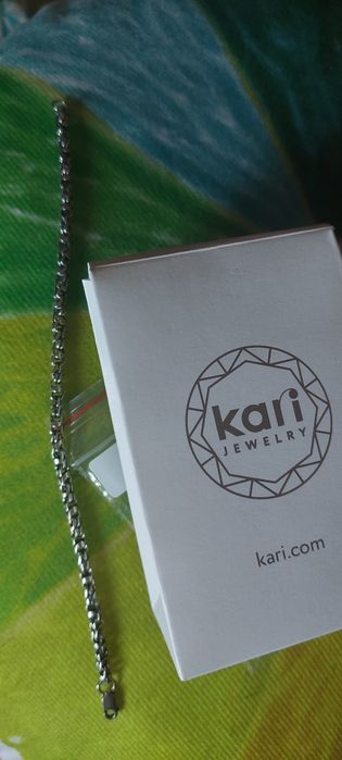 Браслет серебро, Kari, новый! Длина 19см, 10 000 тг