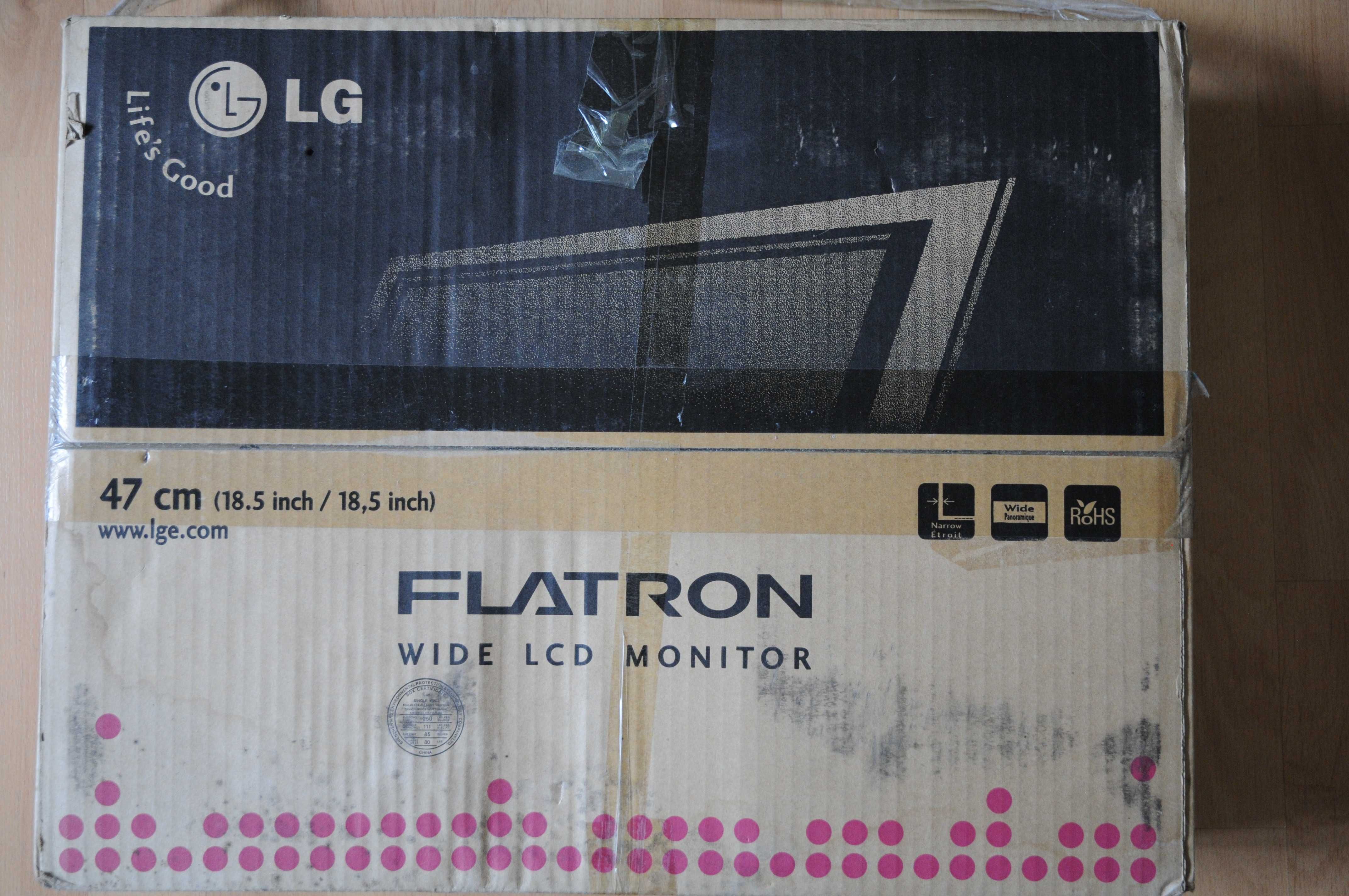 новый  LG W1943SS .Fletron wide LCD monitor .  В упаковке  с пленкой.