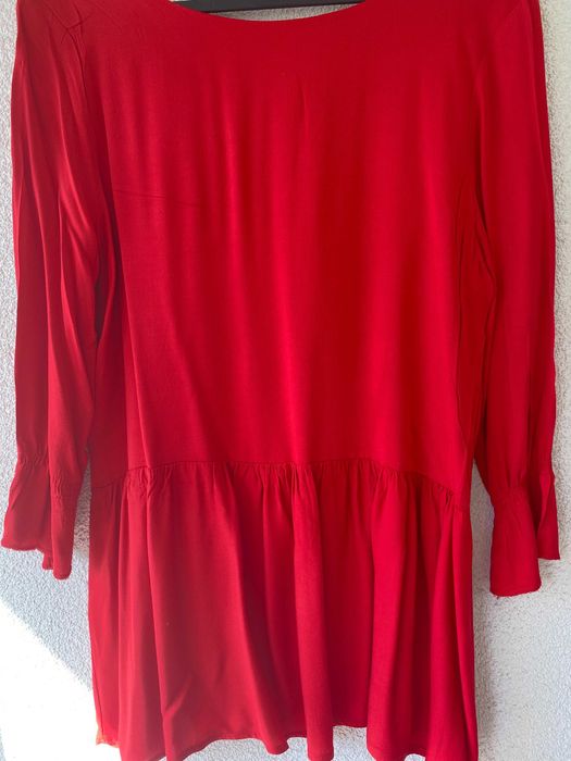 Rochie rosu mac, de vara, vascoza, nou, marime S