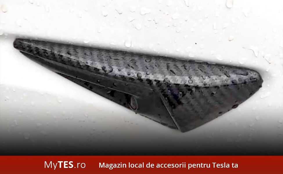 Ornamente textura carbon camere aripi - Tesla Model 3 / Y / S / X