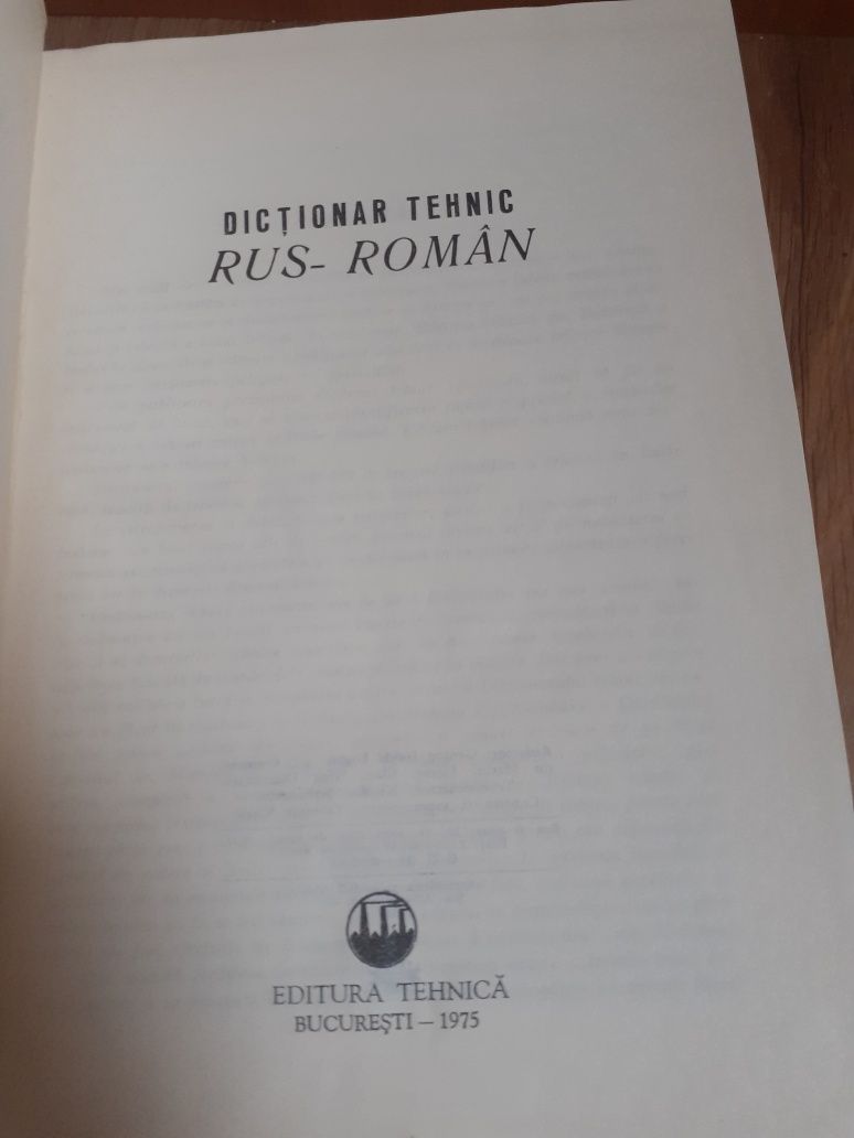 Dicționar Tehnic Rus=Român