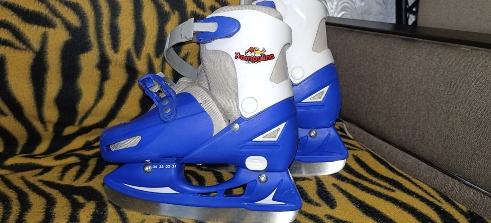 Коньки детские синие