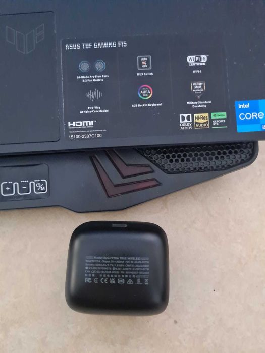 Casti gaming ASUS ROG Cetra True Wireless, bluetooth 5.0