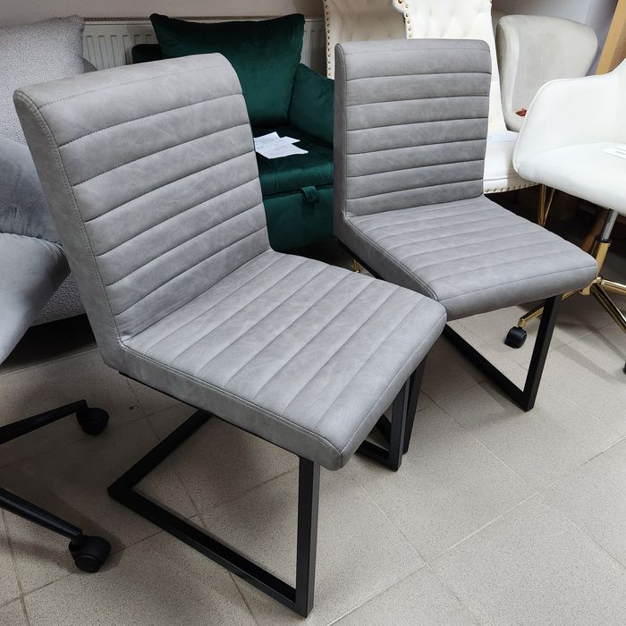 SS30! NOU Set 2 scaune gri închis