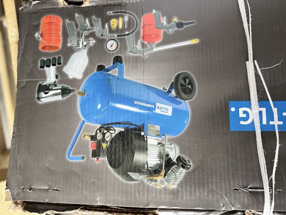 Compresor gude  50L 10 bari cu toate accesoriile 2 pistoane