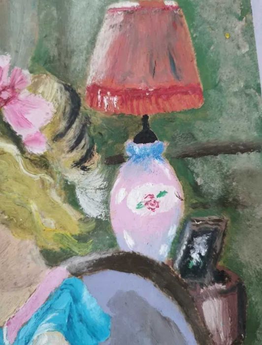 Pictura originala ulei pe lemn