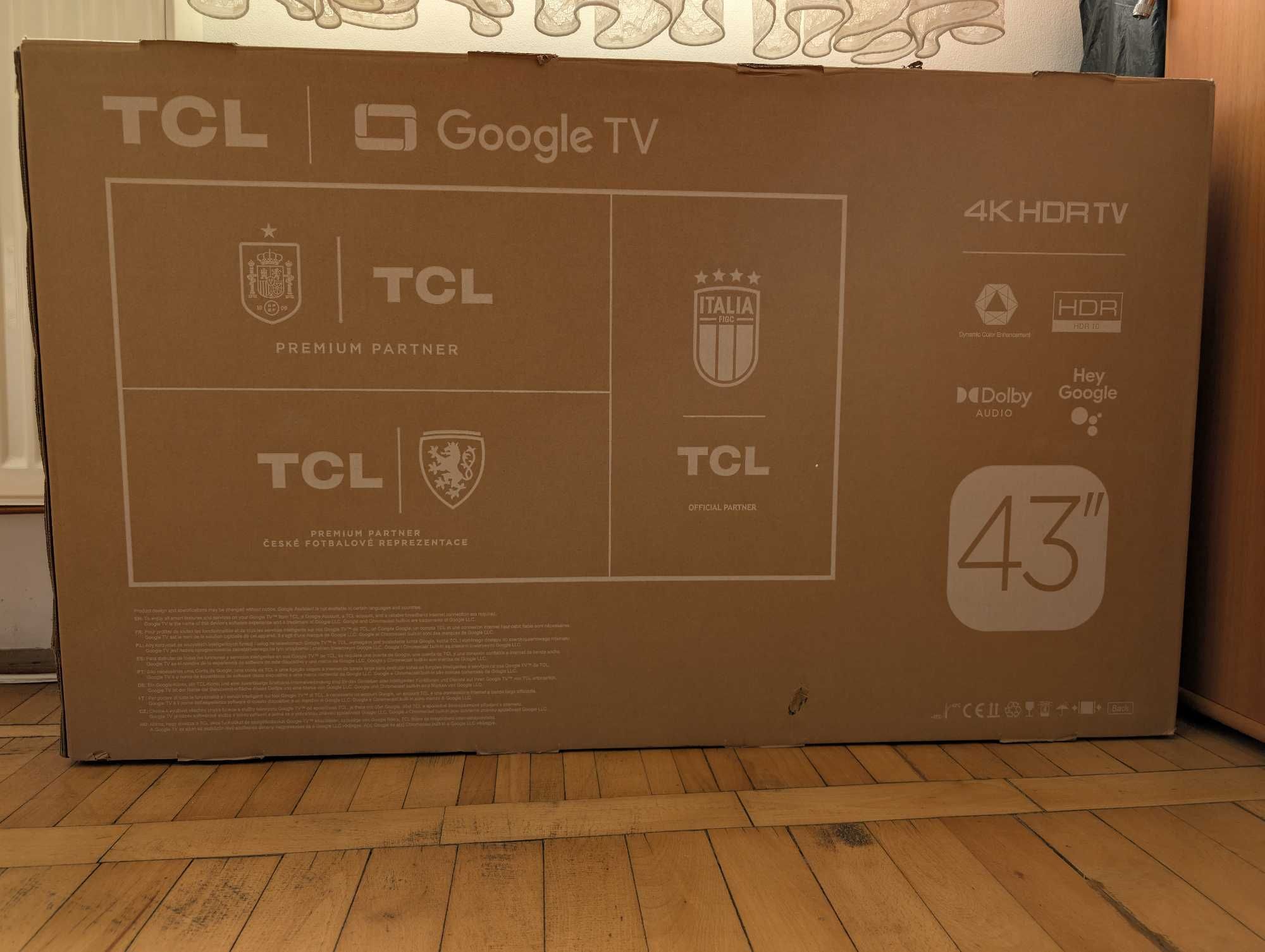 Televizor TCL LED 43P635, 108 cm, Smart Google TV, 4K Ultra HD